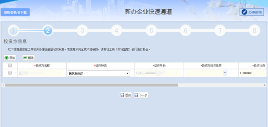 投資方信息